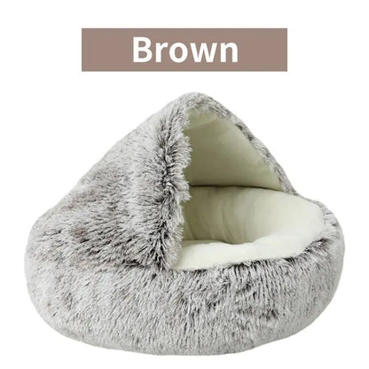 Plush Round Cat Bed